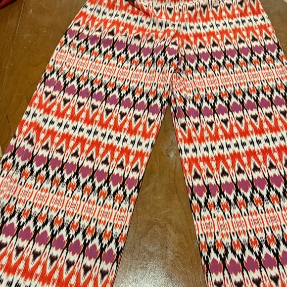 Boston Proper Red and Purple Patterned Pants - Picture 5 of 14